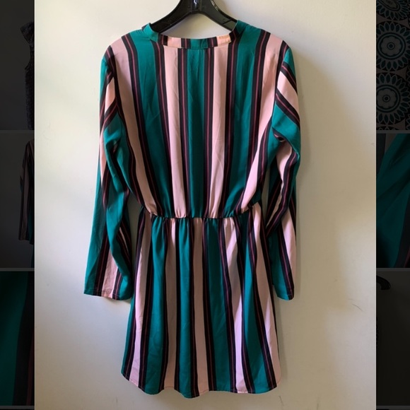 All in Favor Lily Surplice Long Sleeve Dress - Picture 3 of 5